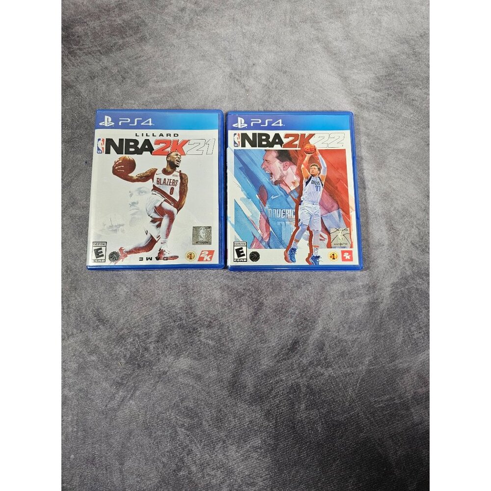 PS4 Game Lot NBA 2K22 & NBA 2K21 for Sony PlayStation 4 Tested & Working good